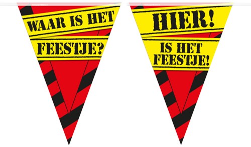 Vlaggenlijn Party Waar Is Het Feestje 