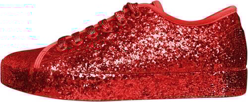 Glitter Sneaker Rood voor dames