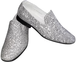 Foute Glitter Schoenen Zilver voor heren
