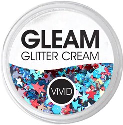 Vivid Gleam Glitter Cream Red White & Boom - 10gr