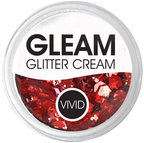 Vivid Gleam Glitter Cream Cardinal Red - 30gr
