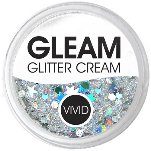 Vivid Gleam Glitter Cream Heaven Silver - 30gr