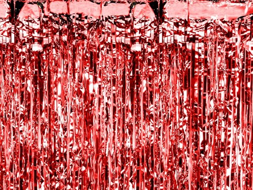 Deurgordijn Rood Luxe - 90x250cm