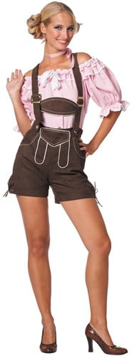 Tirolerhose de Luxe Dames Donkerbruin 