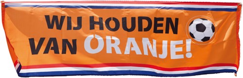 Banner Houden van Oranje 220X74CM