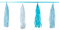 Slinger met Kwasten Baby Blauw 3mtr.