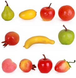Decoratie Fruit Klein Assorti 11st.