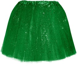 Tule Rokje Groen met Glitter