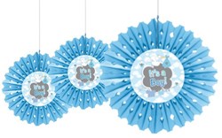 Honeycomb / Waaier Geboorte Jongen (Boy) 30cm