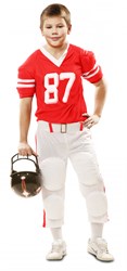 Kinderkostuum American Football Rood/Wit