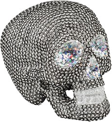 Decoratie Doodshoofdmet Diamanten (19x15cm)