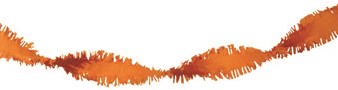 Crepe Guirlande Oranje 24m