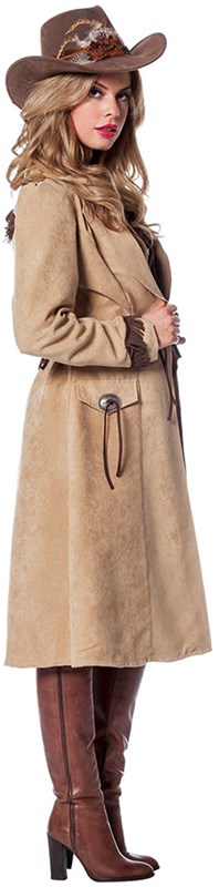 Cowboyjas Lichtbruin met Gilet voor dames -2