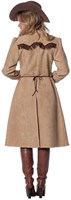 Cowboyjas Lichtbruin met Gilet voor dames -3