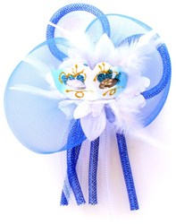 Broche Venice Blauw/Wit