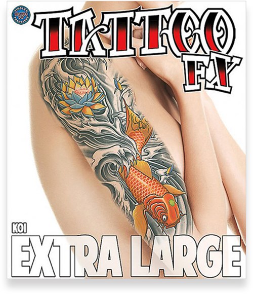 Body Tattoo Koi (extra groot)