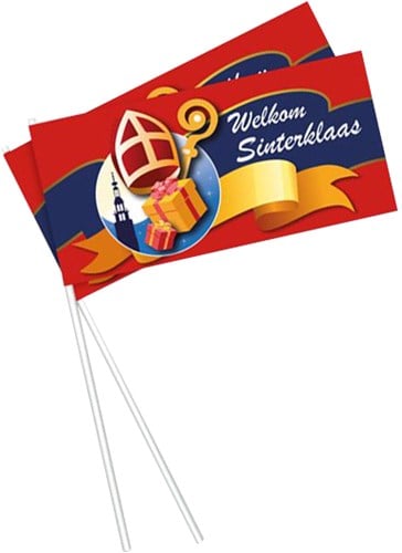 Zwaaivlaggetje Welkom Sinterklaas 