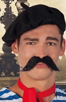 Snor Fransman Zwart