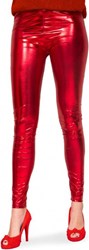 Legging Metallic Luxe Rood 