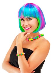 Pruik Bobline Regenboog