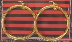 Zwarte Piet Oorringen met clipsluiting