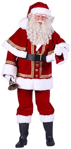 Kostuum Kerstman Fluweel Luxe