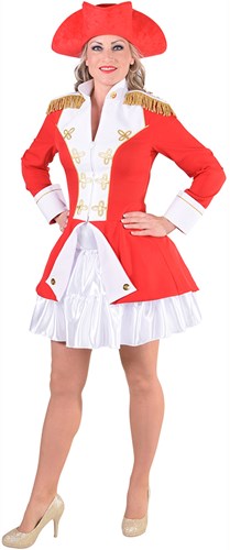 Garde Jas Rood-Wit voor dames