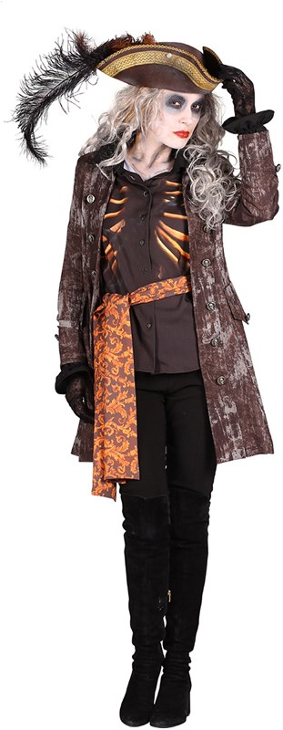 Halloween Kostuum Ghost Pirate voor dames-2