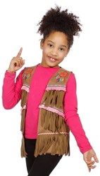 Indianen / Hippie Hesje Bruin-Roze voor meisjes 