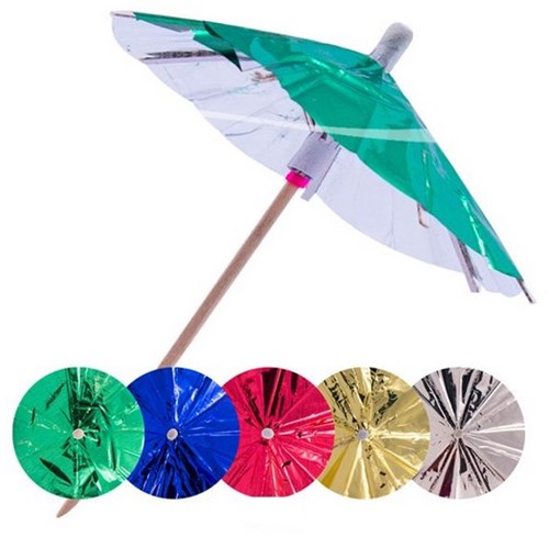 Parasol Prikkers Metallic 15st. 10cm