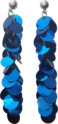 Pailletten Oorbellen Blauw