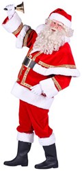 Kostuum Kerstman Luxe met Cape (Polyester) 