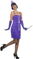 Charleston Jurk Flapper Paars 