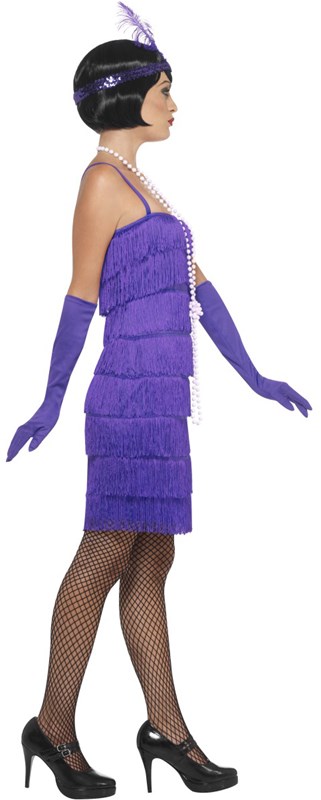 Charleston Jurk Flapper Paars -2