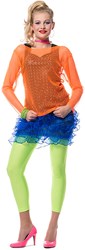 Rok Ruche Luxe Blauw  