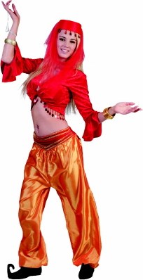 Bolero Arabische + Pailletten Rood
