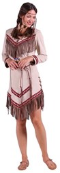 Dames Indianen Jurkje Black Feather Luxe