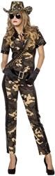 Dames Leger Catsuit Soldate 