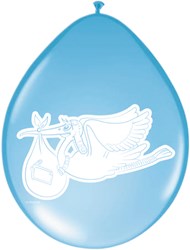 Ballonnen Hoera Jongen 8st