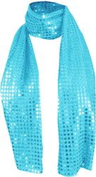Sjaal Pailletten Disco Turquoise