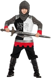 Kostuum Ridder Jongen Zwart-Wit