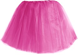 Tule Rokje 3 lagen Fuchsia (40cm)