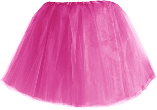 Tule Rokje 3 lagen Fuchsia (40cm)