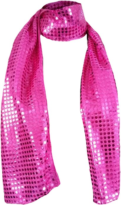Sjaal Pailletten Disco Pink