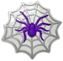 Wanddeco Spin in Web Glitter (48x48cm)