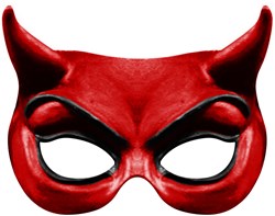 Oogmasker Red Devil Latex