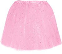 Tule Rokje Roze met Glitter
