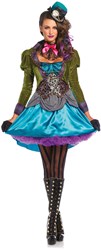 Dameskostuum Mad Hatter Deluxe