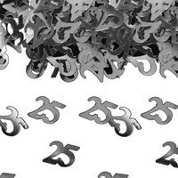 Confetti 25 Zilver  