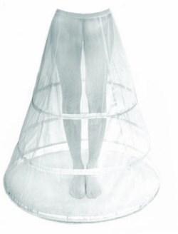 Petticoat lang met hoepel
